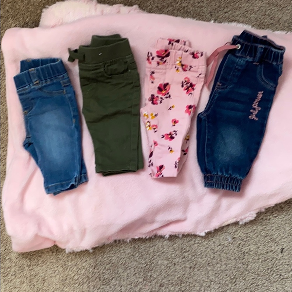 4 pairs baby girl pants